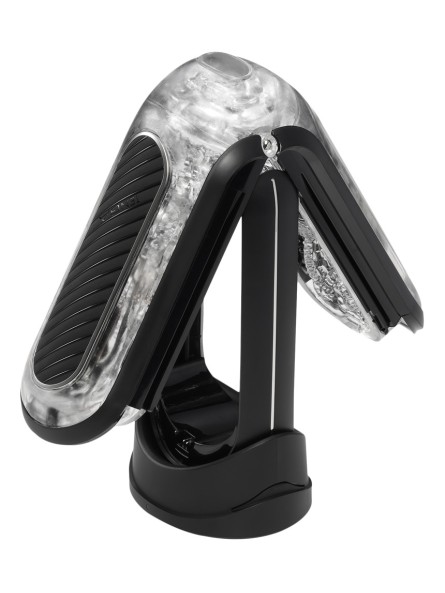 Masturbator Flip Zero Gravity  Electronic Vibration Black Tenga