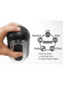 Masturbator Flip Zero Gravity  Electronic Vibration Black Tenga