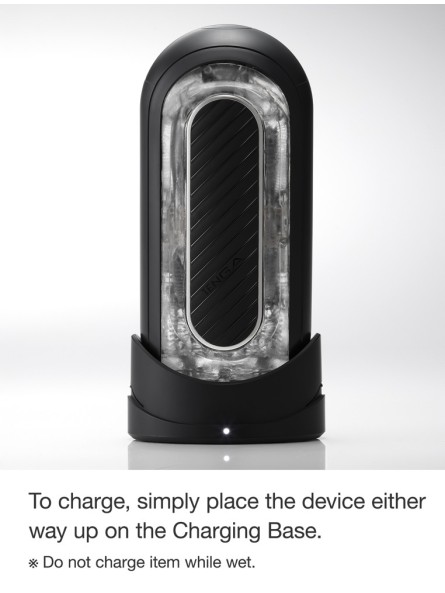Masturbator Flip Zero Gravity  Electronic Vibration Black Tenga