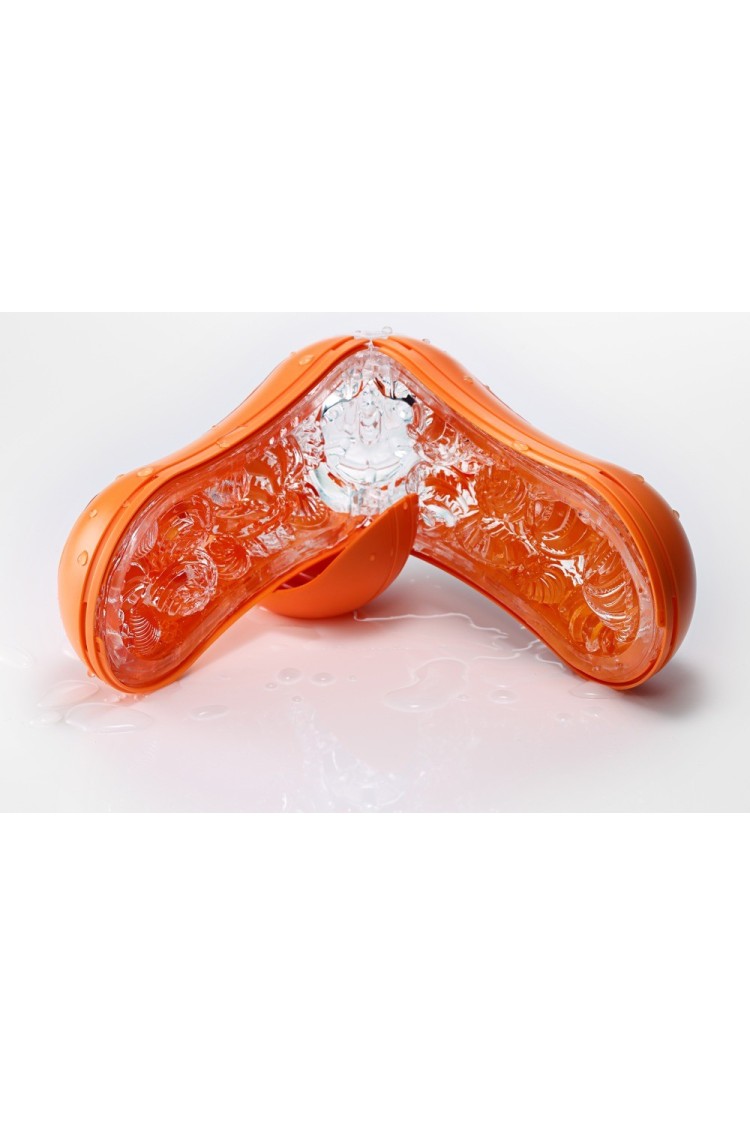 Masturbator Flip Orb Sunset Orange Tenga