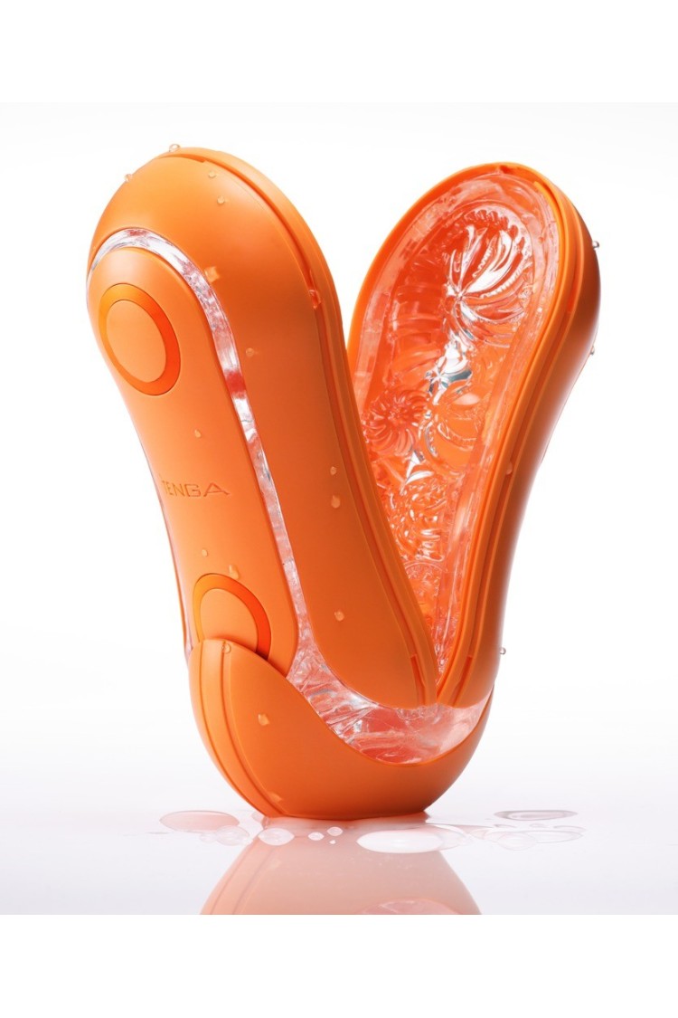 Masturbator Flip Orb Sunset Orange Tenga