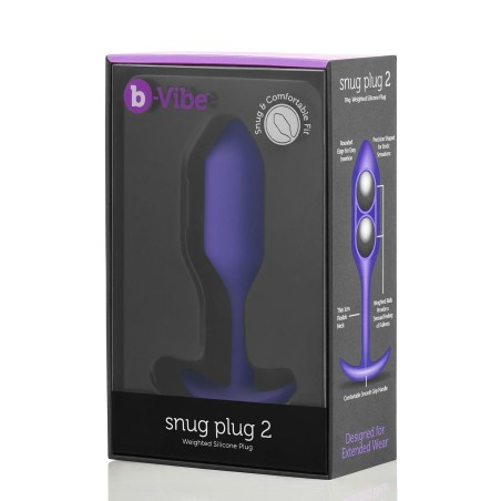 Korek analny Snug Plug 2 Purple b-Vibe