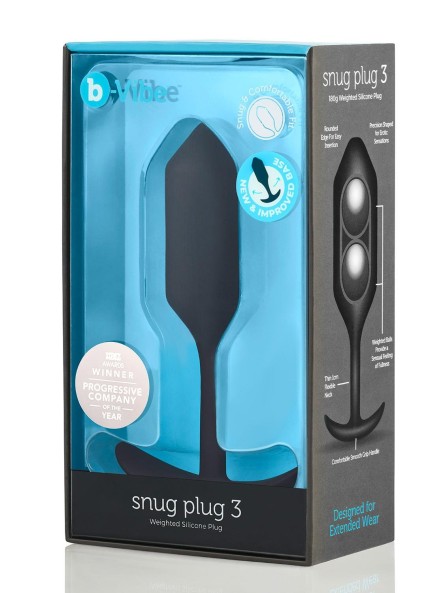 Korek analny Snug Plug 3 Black b-Vibe