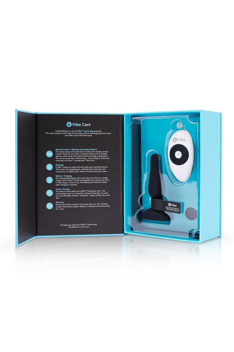 Korek analny Novice Plug Black b-Vibe