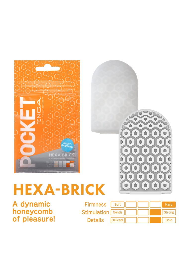 Masturbator Pocket Stroker Hexa-Brick Tenga