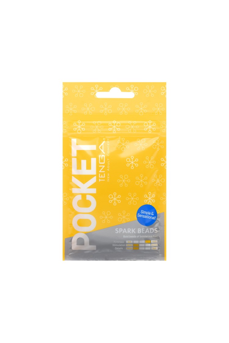 Masturbator Pocket Stroker Spark Beads Tenga