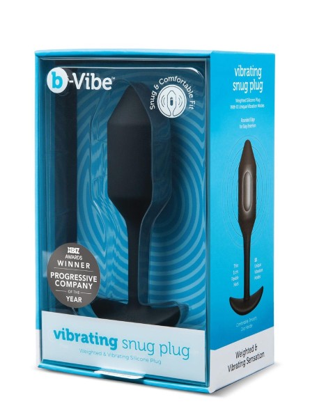 Korek analny Vibrating Snug Plug 2 Black b-Vibe