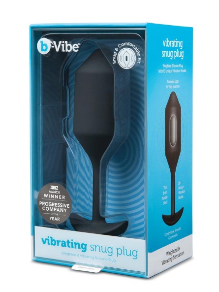 Korek analny Vibrating Snug Plug 4 Black b-Vibe