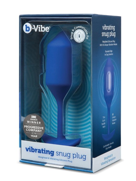 Korek analny Vibrating Snug Plug 4 Navy b-Vibe