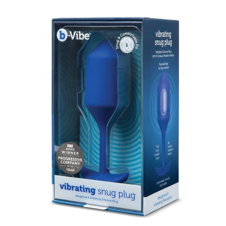 Korek analny Vibrating Snug Plug 4 Navy b-Vibe