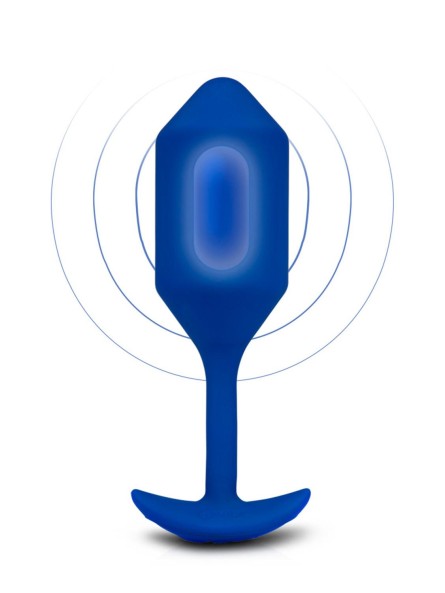 Korek analny Vibrating Snug Plug 4 Navy b-Vibe