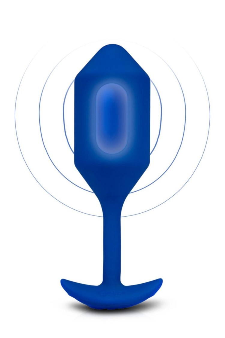 Korek analny Vibrating Snug Plug 4 Navy b-Vibe