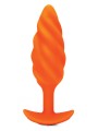 Korek analny Swirl Texture Plug Orange b-Vibe