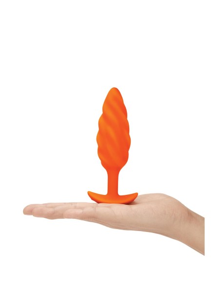 Korek analny Swirl Texture Plug Orange b-Vibe