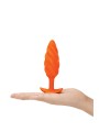 Korek analny Swirl Texture Plug Orange b-Vibe