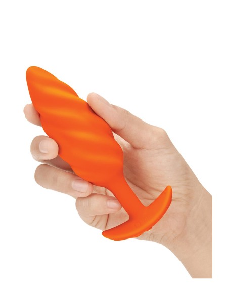 Korek analny Swirl Texture Plug Orange b-Vibe