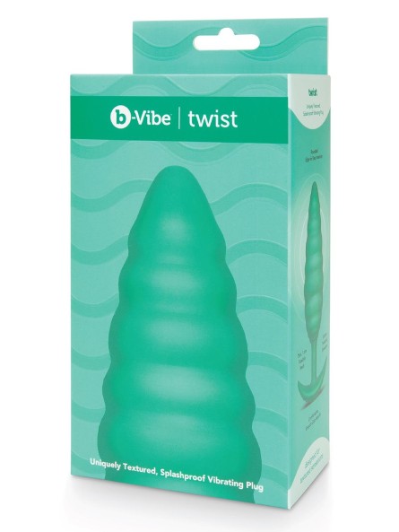 Korek analny Twist Texture Plug Green b-Vibe