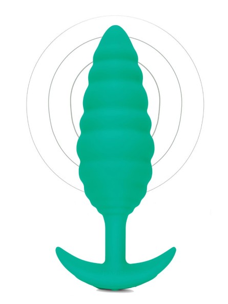 Korek analny Twist Texture Plug Green b-Vibe