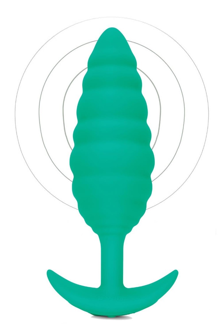 Korek analny Twist Texture Plug Green b-Vibe