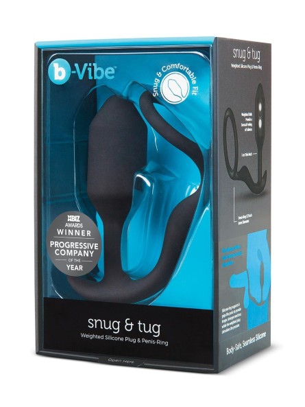 Korek analny Snug & Tug Black b-Vibe