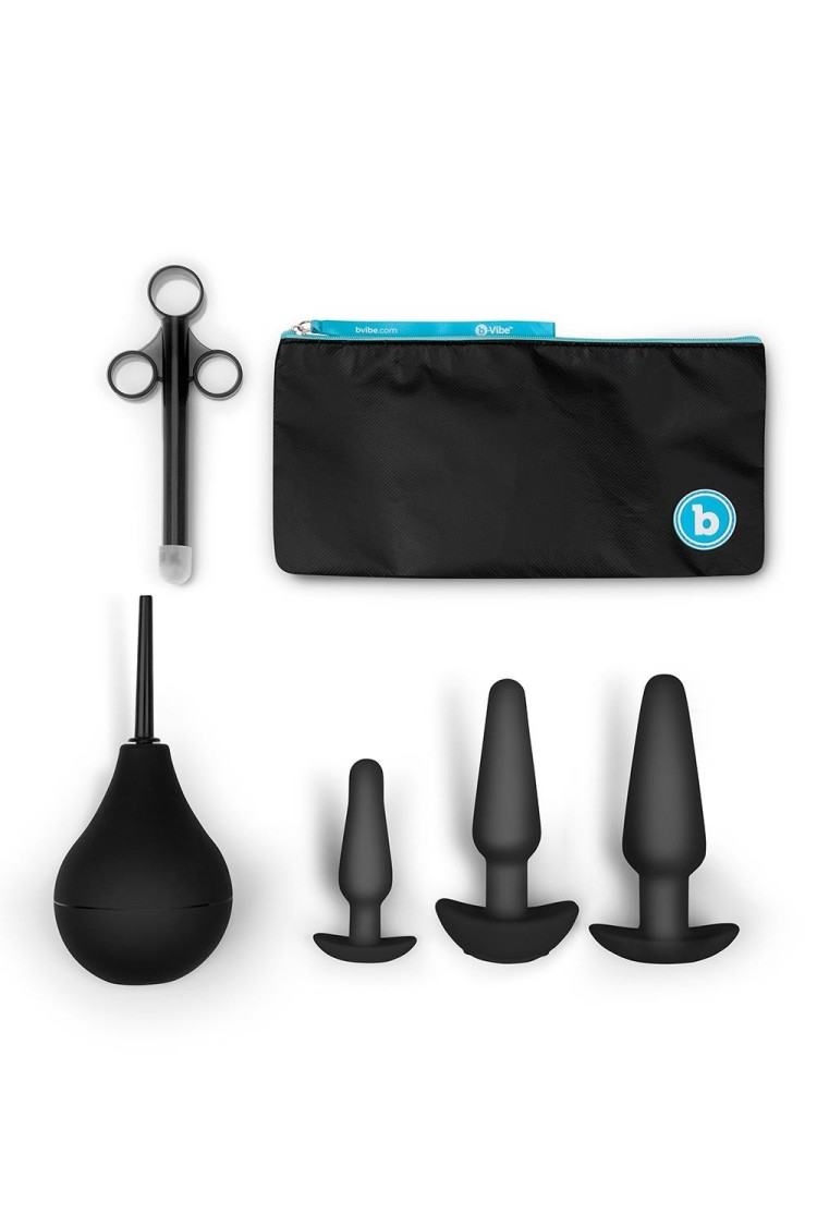 Zestaw zabawek analnych Anal Education Set Black b-Vibe