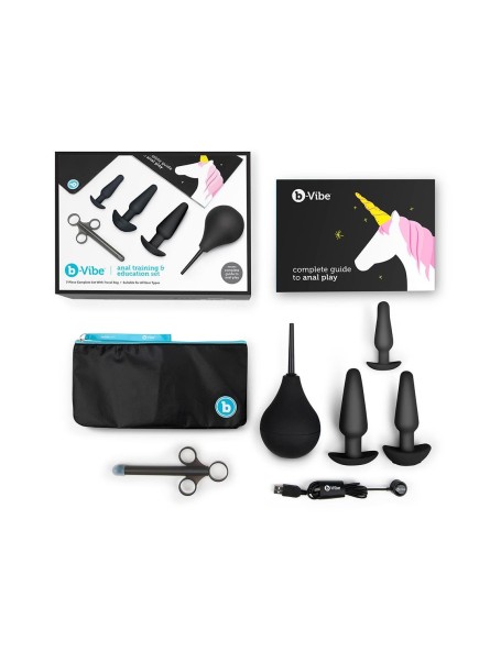Zestaw zabawek analnych Anal Education Set Black b-Vibe