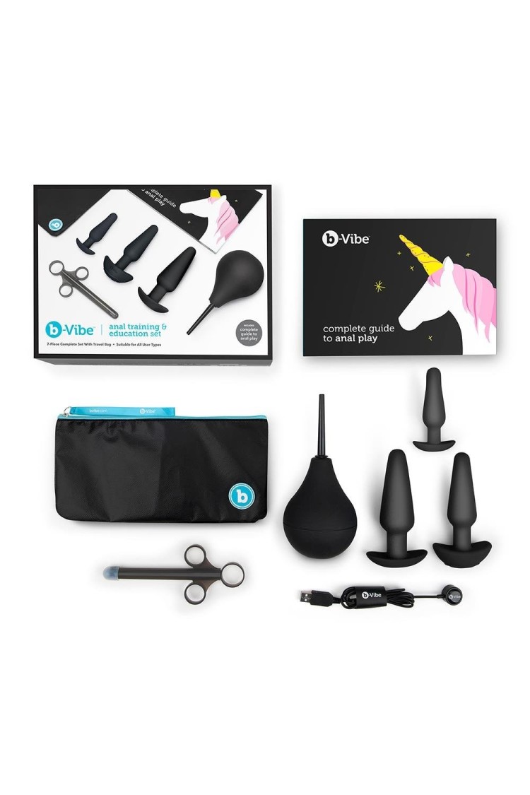 Zestaw zabawek analnych Anal Education Set Black b-Vibe