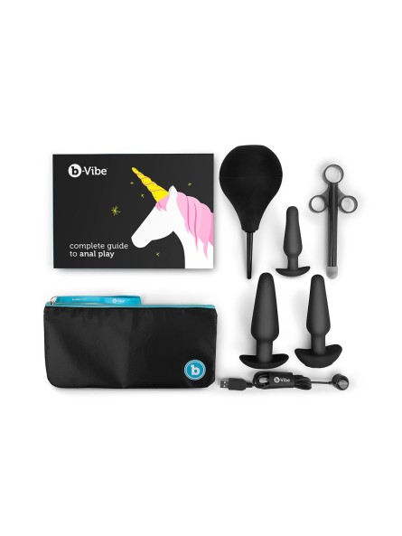 Zestaw zabawek analnych Anal Education Set Black b-Vibe