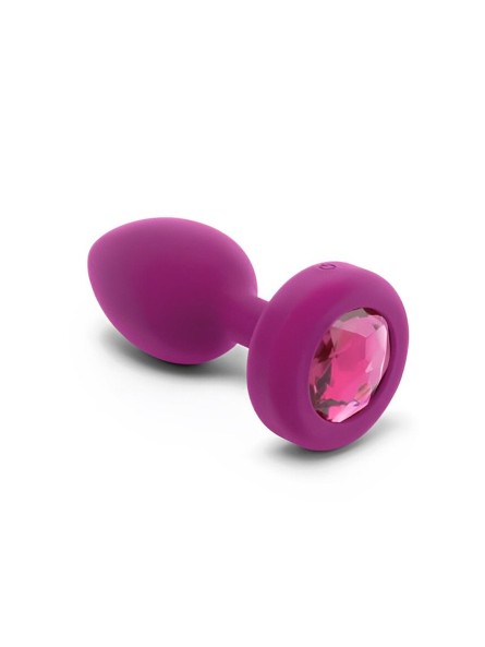 Korek Analny Vibrating Jewel Plug S/M Fuchsia b-Vibe