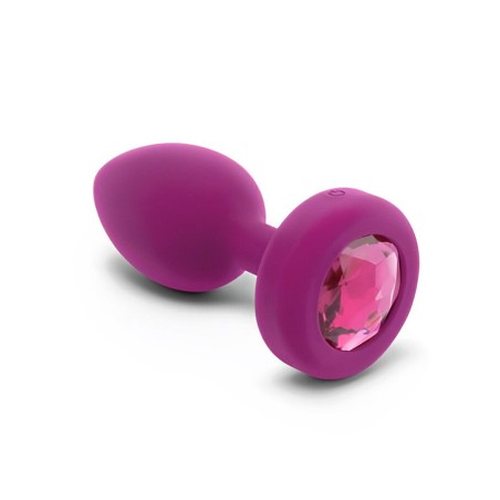 Korek Analny Vibrating Jewel Plug S/M Fuchsia b-Vibe