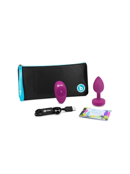 Korek Analny Vibrating Jewel Plug S/M Fuchsia b-Vibe
