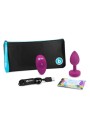 Korek Analny Vibrating Jewel Plug S/M Fuchsia b-Vibe