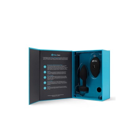 Korek analny Vibrating Jewel Plug M/L Black b-Vibe
