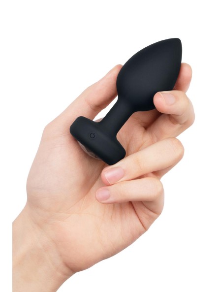Korek analny Vibrating Jewel Plug M/L Black b-Vibe