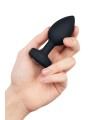 Korek analny Vibrating Jewel Plug M/L Black b-Vibe