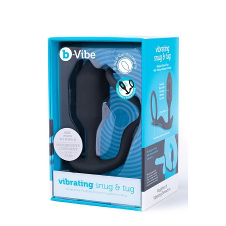 Korek analny Vibrating Snug & Tug M Black b-Vibe