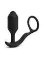 Korek analny Vibrating Snug & Tug M Black b-Vibe