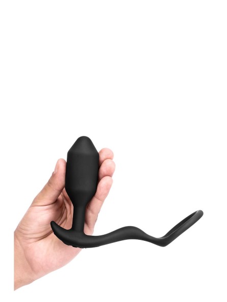 Korek analny Vibrating Snug & Tug M Black b-Vibe