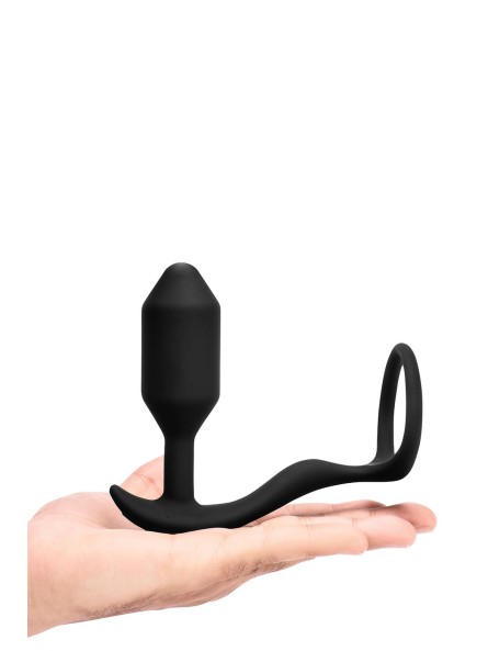 Korek analny Vibrating Snug & Tug M Black b-Vibe