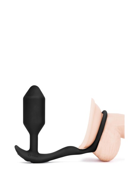 Korek analny Vibrating Snug & Tug M Black b-Vibe