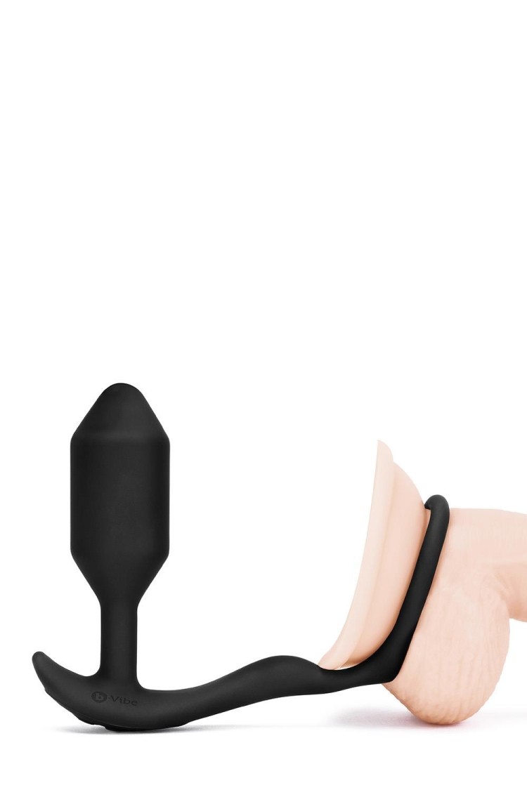 Korek analny Vibrating Snug & Tug M Black b-Vibe