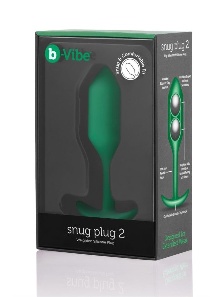 Korek analny Snug Plug 2 Green b-Vibe
