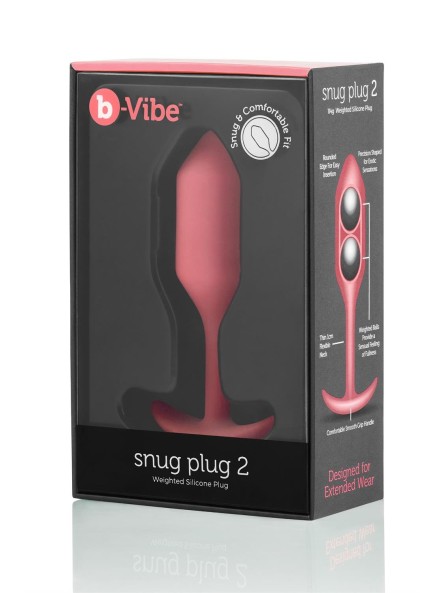 Korek analny Snug Plug 2 Coral b-Vibe