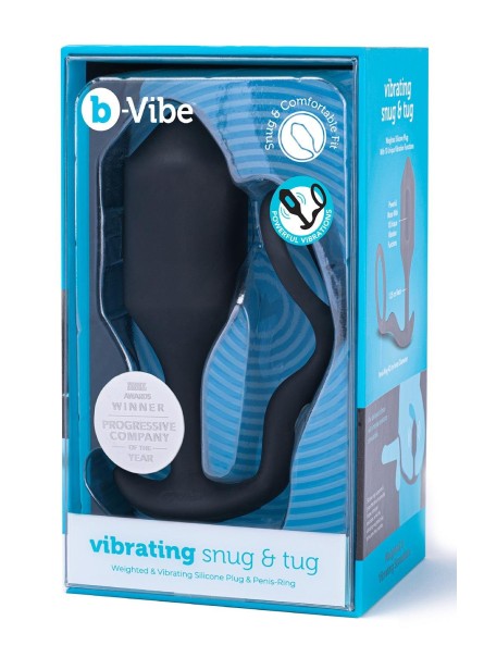 Korek analny Vibrating Snug & Tug Xl Black b-Vibe