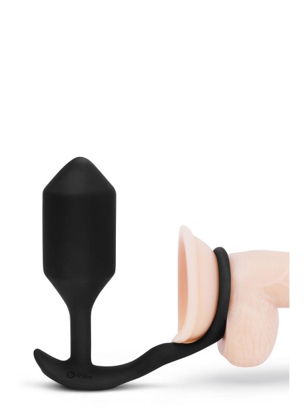 Korek analny Vibrating Snug & Tug Xl Black b-Vibe