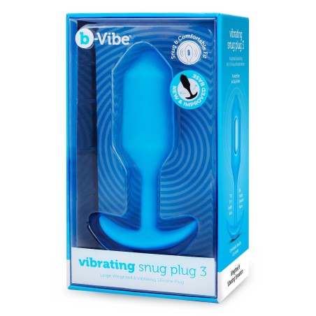 Korek analny Vibrating Snug Plug 3 Blue b-Vibe