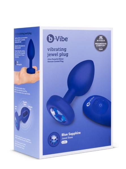 Korek analny Vibrating Jewel Plug L/Xl Navy b-Vibe