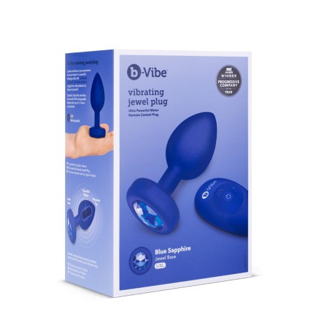 Korek analny Vibrating Jewel Plug L/Xl Navy b-Vibe