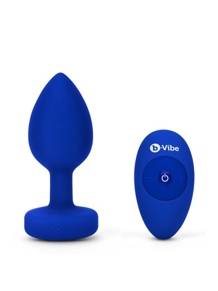 Korek analny Vibrating Jewel Plug L/Xl Navy b-Vibe
