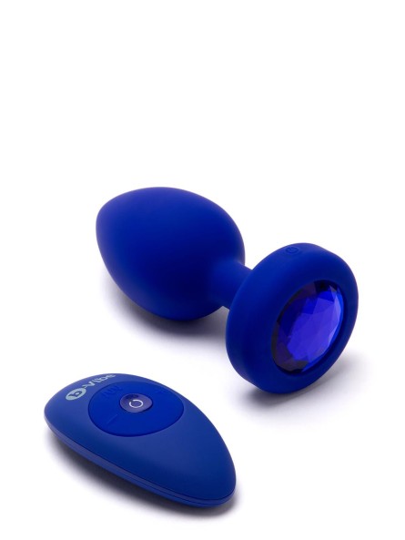 Korek analny Vibrating Jewel Plug L/Xl Navy b-Vibe